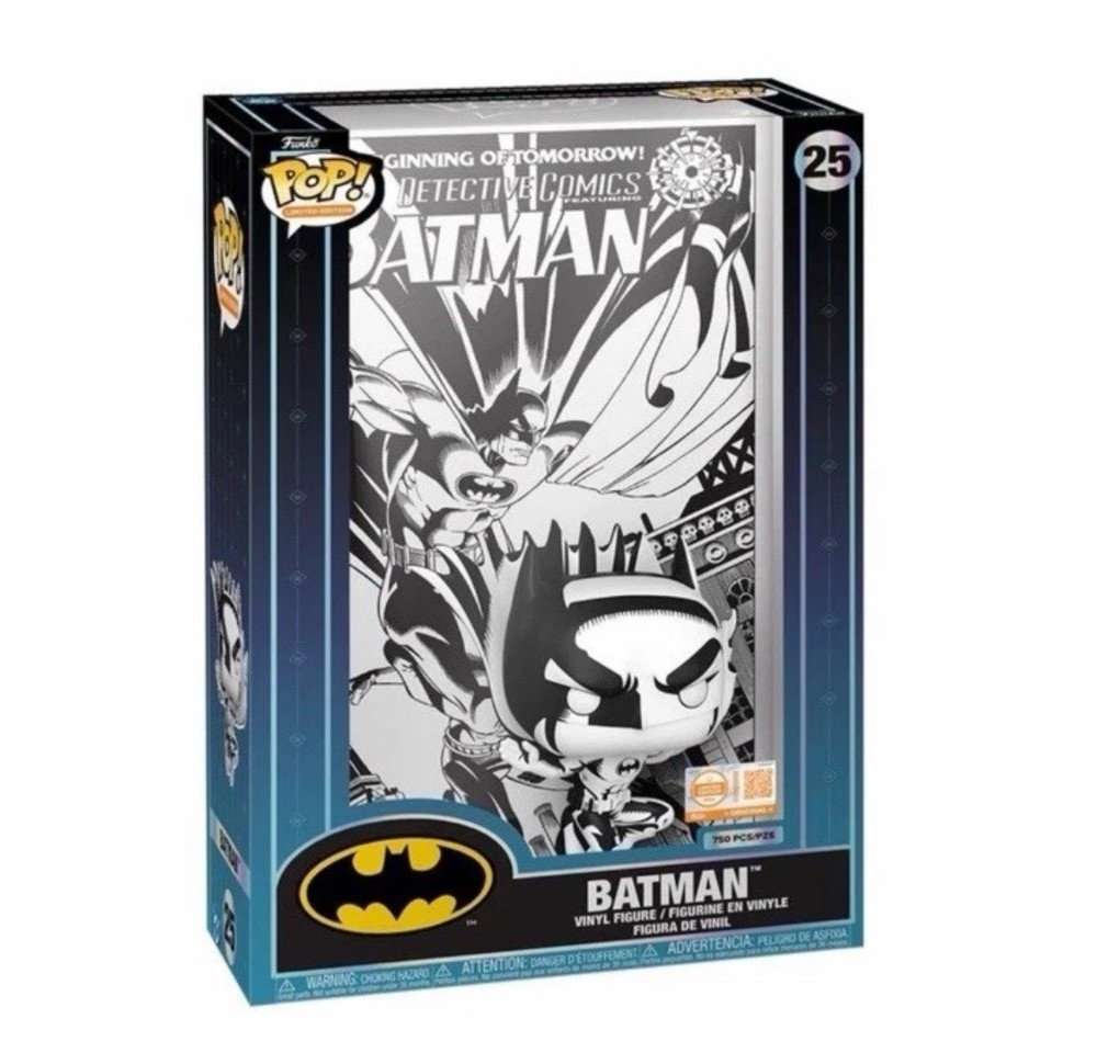 💥 Funko Pop! Comic Covers Batman #25 (Black and White) Grail – LE 750 💥