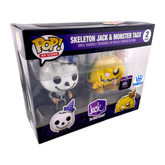 Funko Pop! Ad Icon 2-PACK Jack in the Box Skeleton Jack & Monster Taco Exclusive