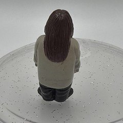 Female Mini Figurine Brown Hair Gray Jacket Black Pants & Shoes 1 Pack