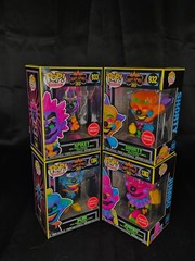 Funko Pop Killer Klowns From Outer Space Black Light 4 Pack Gamestop Exclusive