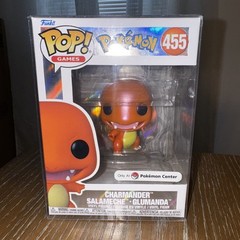 Pokemon Center Exclusive Charmander Pearlescent Funko Pop #455 + protector