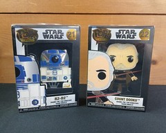 Funko Pop Pins Star Wars R2D2 & Count Dooku Lot of 2