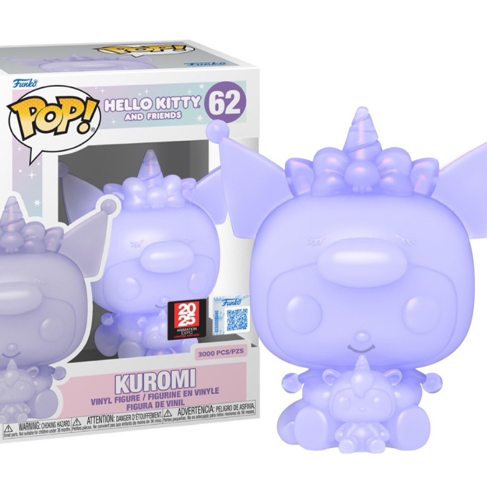 Funko Pop! Anime Expo! 2025 Purple Translucent Kuromi / Sold Out Everywhere!